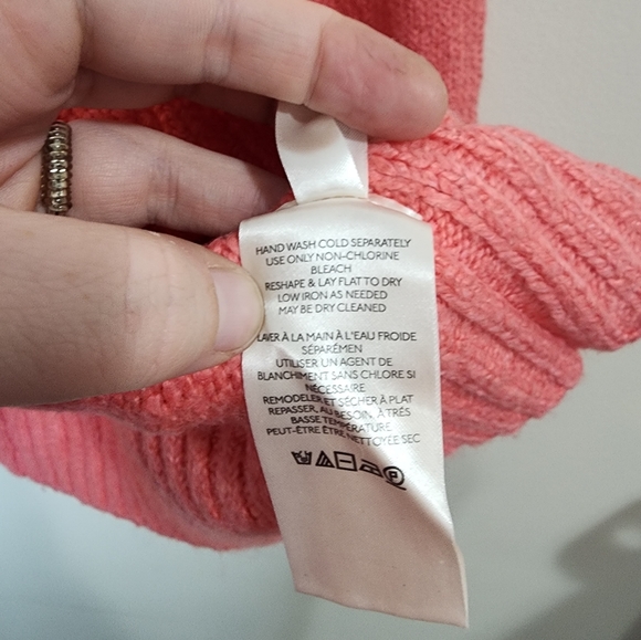 Free People Brookside Pink Lightening MSRP:$128 Women Medium Oversized Sweater - Picture 7 of 10